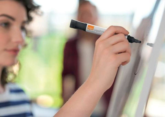 Nobo Liquid Ink Markers Black 10 Pcs 1915377