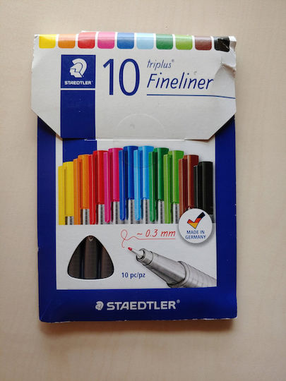 Staedtler Μαρκαδόροι Σχεδίου 0.3mm Σετ 10τμχ