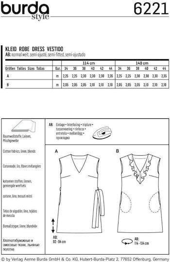 BurdaStyle Πατρον Χαρτί Ραπτικής