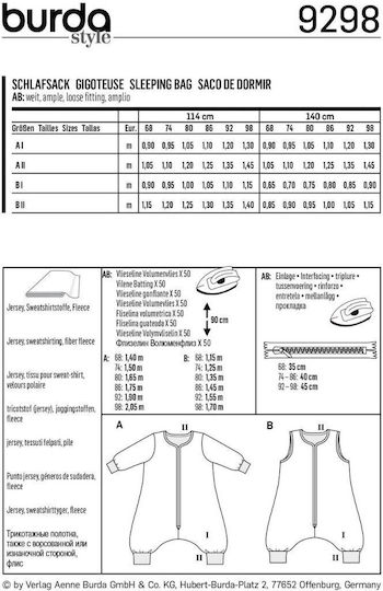 BurdaStyle Πατρον Χαρτί Ραπτικής