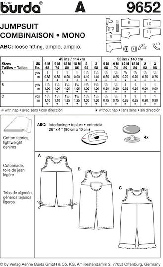 BurdaStyle Πατρον Χαρτί Ραπτικής