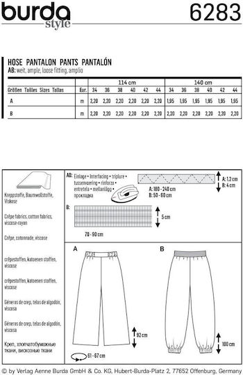BurdaStyle Πατρον Χαρτί Ραπτικής