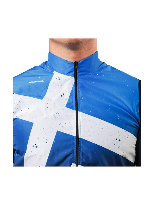 Demaraz Cycling Windbreaker Jacket Sleeveless Blue