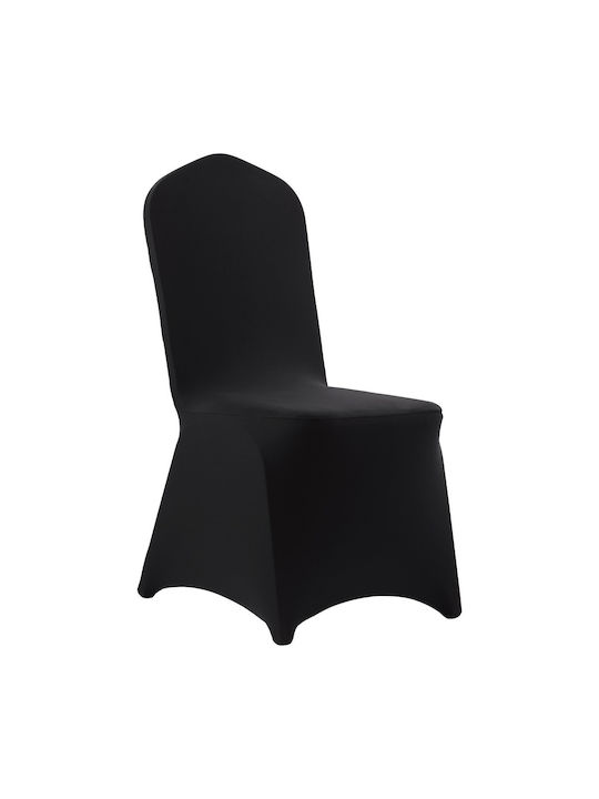 Vevor Elastic Chair Covers 150 Pieces Receptions Black Fit Chairs Up To 51 X 45 X 95 Cm Yths150pcszk54ahs001v0