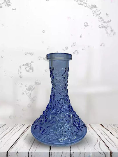 Vas Narghilea din Sticlă Cristal Albastru Deschis