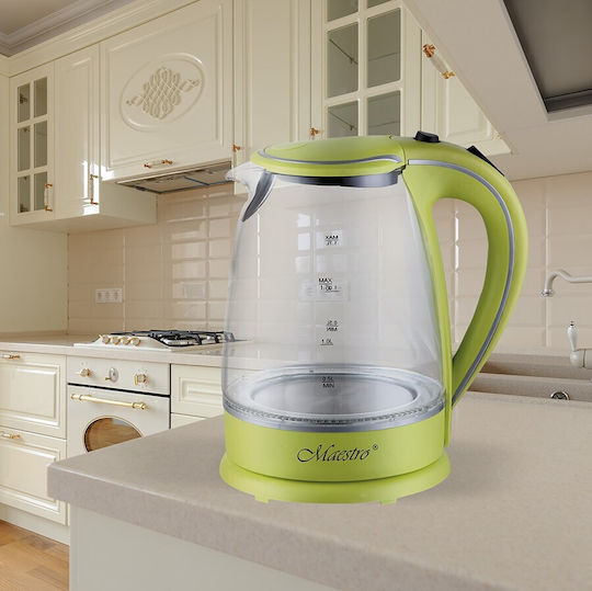 Maestro Mr-064 Electric Kettle 1.7lt 2000W Green