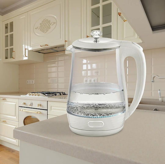 Maestro Βραστήρας 1.7lt 2200W Λευκός