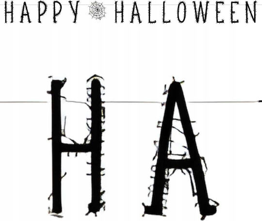 Happy Karneval Girlande für Halloween 1Stück