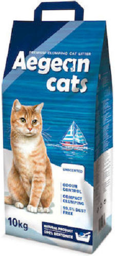 Aegean Cats Бентонитов котешки пясък без аромат 20кг