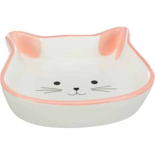 Trixie Keramik Schalen Futter & Wasser für Katze 300ml 12cm in Orange Farbe