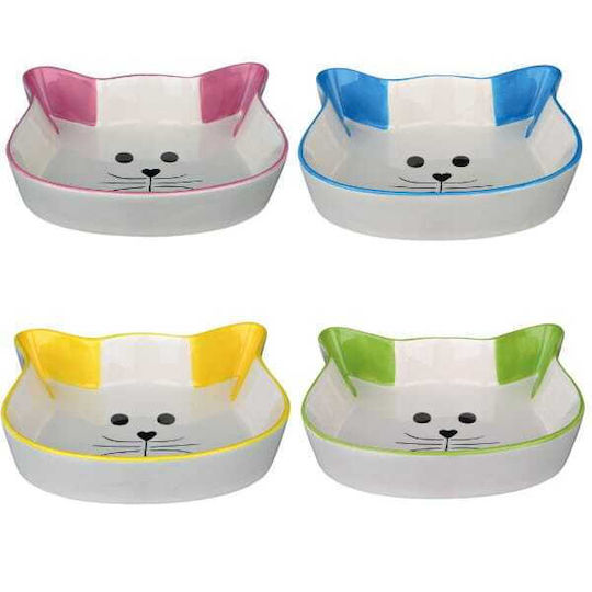 Trixie Keramik Platte Futter & Wasser für Hund & Katze 12cm in Weiß Farbe