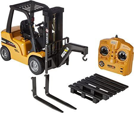 Huina Toys Forklift Τηλεκατευθυνόμενο Φορτηγό Κίτρινο