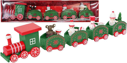 XMASfest Weihnachtliche Holz Figur Zug Länge 5.5cm