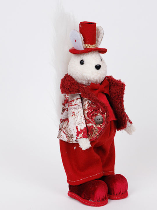 Eurolamp Christmas Figure Squirrel Burgundy Height 34cm