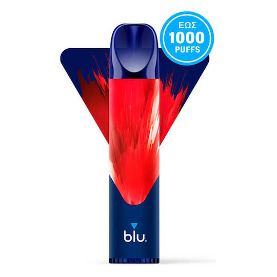 MyBlu Единично Употребимо Електронно Цигара 1000 Вдишвания Strawberry 2мл 20мг Синьо
