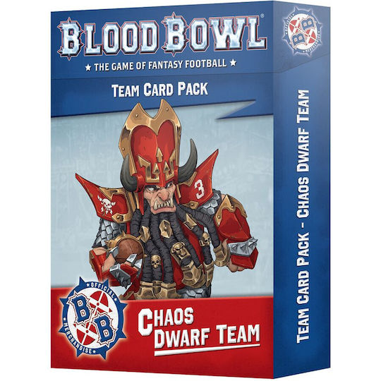 Blood Bowl Chaos Dwarf Team – Card Pack