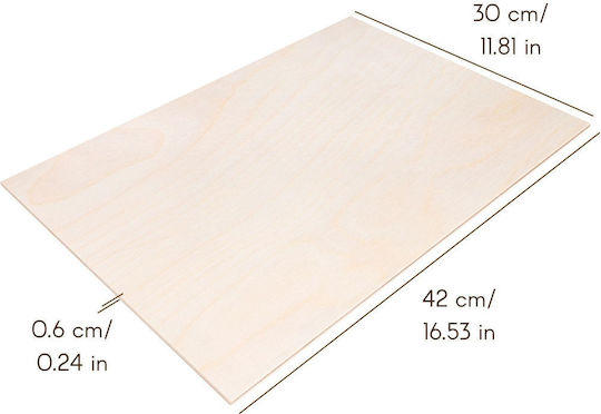 Creative Deco 10 x A3 Sperrholz 6mm 420 x 300 x 6 mm Sperrholzplatten Bastelarbeiten Handarbeit Perfekt für Pyrographie Laserschneiden Modellbau Fräsen CNC Plotter Laubsägearbeiten
