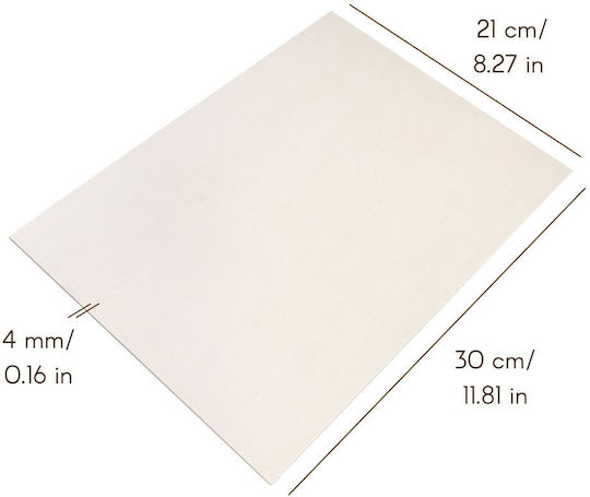 Creative Deco 10 x A4 Pappelsperrholz 300 x 210 x 4mm Sperrholzplatten DIY Bastelarbeiten Perfekt für Pyrographie Laserschneiden Modellbau Fräsen CNC Plotter Stichsäge