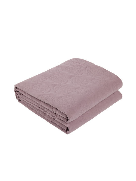 Das Home 0289 Coverlet Queen Size Microfiber Lilac 240x250cm