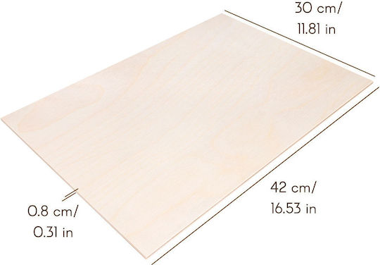Creative Deco 10 X A3 Plywood 8mm 420 X 300 X 8 Mm Plywood Sheets Crafting Manual Work Ideal Pyrography Laser Cutting Modeling Milling Cnc Plotter Jigsaw
