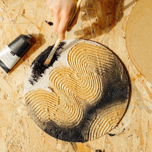 Creative Deco Structural Fine Grain Pasta 1kg White Fine Mass Art Projects Acrylic Painting Easy To Use A Spatula 3D Effects Textures