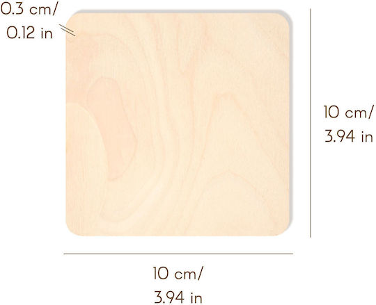 Creative Bastelartikel in Braun Farbe