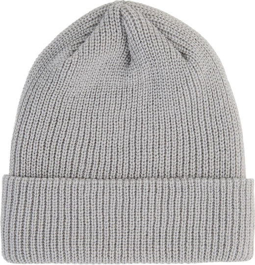 Beanie Masculin Căciulă cu Tricotaj Rib în culoarea Gri