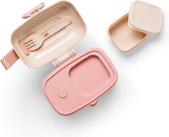 Elodie Details Rosy Bow Plastic Kids Food Container Pink