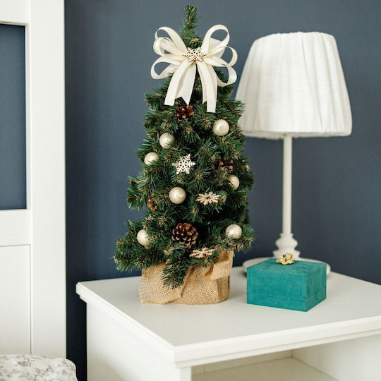 Weihnachtsdekoration Baum Klassisch 40cm Verziert Grün