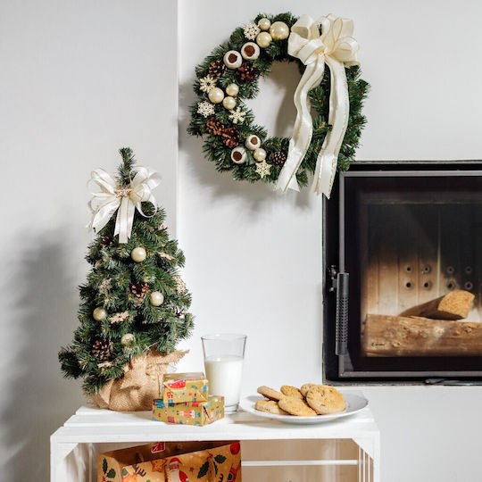 Weihnachtsdekoration Baum Klassisch 40cm Verziert Grün