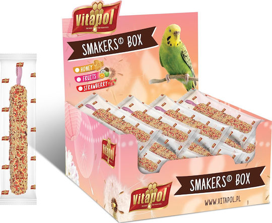 Vitapol Agamaturi Strawberry Treats Parrots Crugged 12 Pcs Box