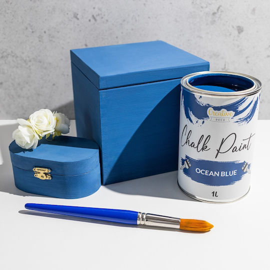 Creative Χρώμα Κιμωλίας Ocean Blue 1000ml JAN-CD-FARBA-KREDOWA-BLUE-O-1L