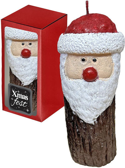 XMASfest Χριστоулгенски свещи и свещници Свещ Дядо Коледа 15x7см.