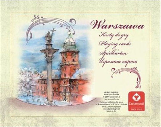 Cărți de joc acuarelă Varșovia 2 x 55 coli