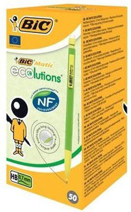BIC Matic Ecolutions Μηχανικό Μολύβι Σχεδίου 0.7mm 50τμχ Πράσινο