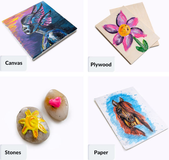Creative Deco Plakatfarben Set 20 ml x 12 Farben Ungiftig Grundfarben Intensiv Ideal für Kinder Schüler Künstler Kunstliebhaber