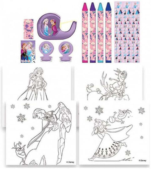 Frozen Colouring Set 12 Pieces 17.5x18.5x2cm Disney 000564926