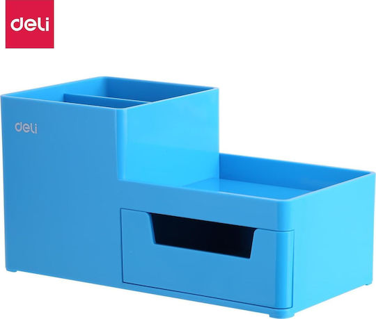 Plastic Desk Organizer in Blue Color 1pcs 17.5x9.2x17.5cm