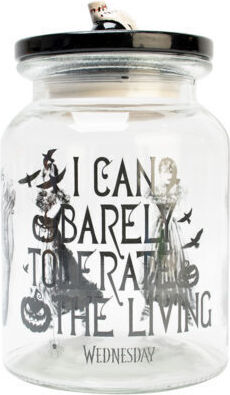 Blue Sky Studios Γυάλινο Βάζο Αποθήκευσης Wednesday Thing Treat Jar