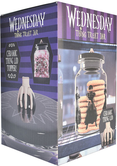 Blue Sky Studios Стъклена Ваза За Съхранение Wednesday Thing Treat Jar