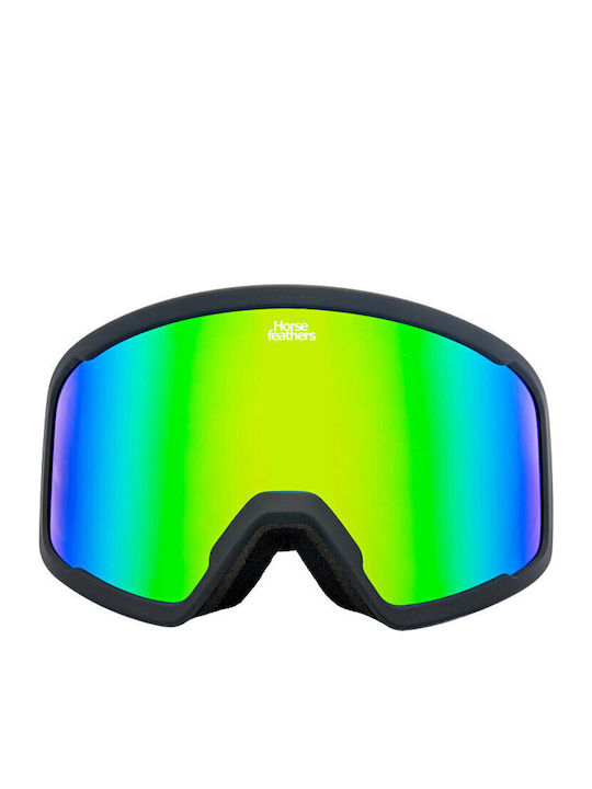 Horsefeathers Ski- & Snowboardbrille Erwachsene Schwarz mit Linse Spiegel in Schwarz Farbe Horsefeathers Ski- & Snowboardbrille Erwachsene Schwarz mit Linse Spiegel in Schwarz Farbe