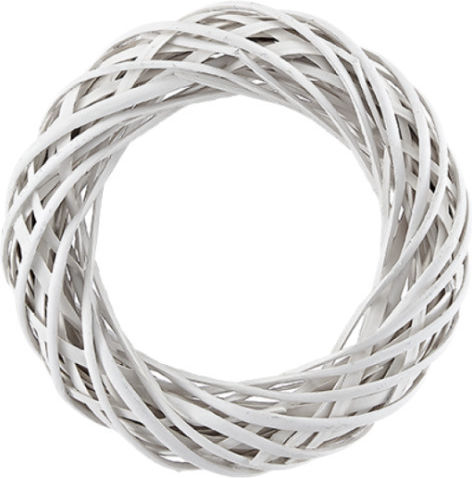 Palma Emporio Decorative Wreath for DIY Crafts White 15x3.5cm