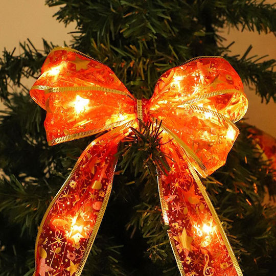 Illuminated Red Christmas Garland 5cm X 5m