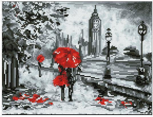 Diamond Dotz Splash of Red Canvas Diamond Painting Kit 40x30cm SD5.405