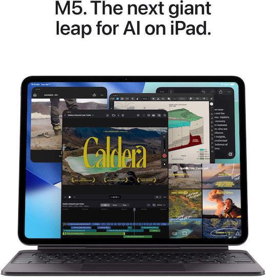 Apple iPad Pro M5 (2025) 5G 13" (16GB/1TB/Sticlă Cu Nanotextură) Negru Spațial