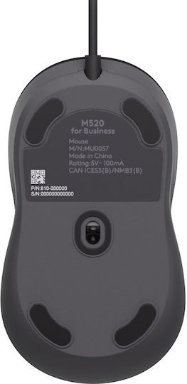 Logitech Signature M520 for Business Cu fir Mouse Negru