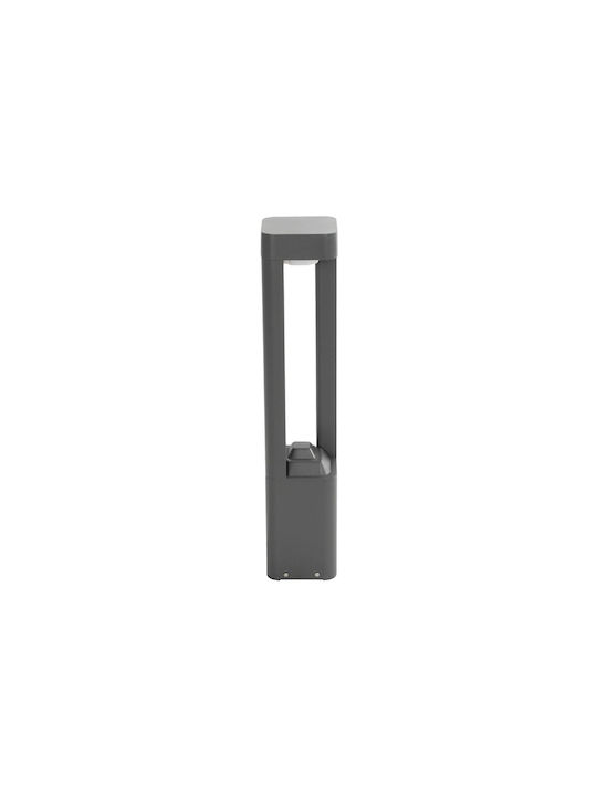 GloboStar Outdoor Floor Lamp Small Post LED 15W with Warm White Light IP65 Gray