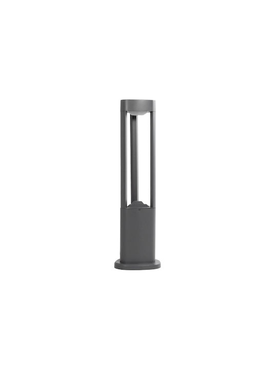 GloboStar Outdoor Floor Lamp Small Post LED 15W with Warm White Light IP65 Gray