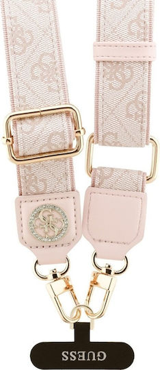 Guess Universal Cbdy 4g Tether Patch Strass Metal Logo Pink Guucnp4dgmp