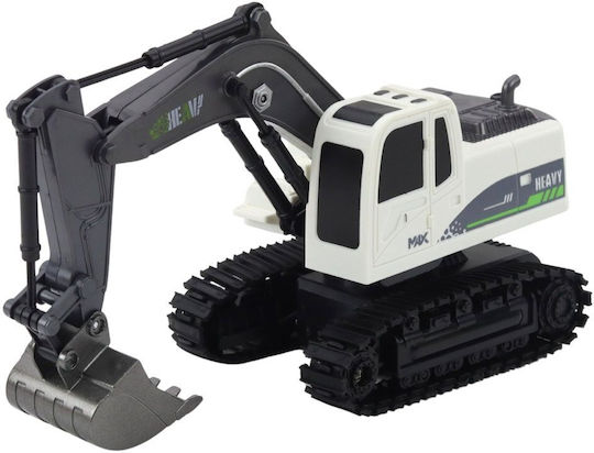 Lean Toys Remote Controlled Τηλεκατευθυνόμενος Εκσκαφέας Λευκό